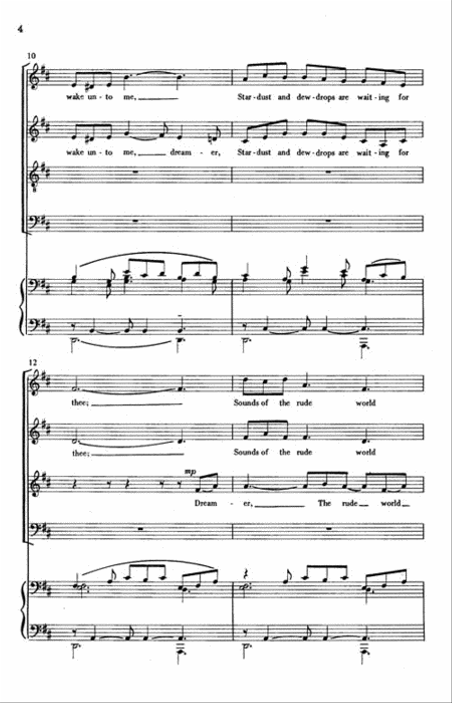Beautiful Dreamer Beautiful Dreamer 4-Part scores gallery preview page 3