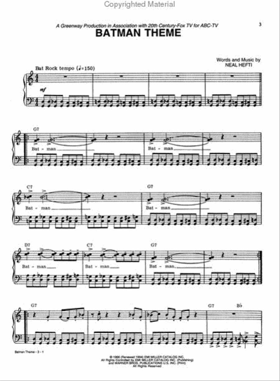 Television Sheet Music Hits Piano, Vocal, Guitar scores gallery preview page 2