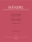 Concerto for Organ and Orchestra g minor, Op. 4/1 HWV 289