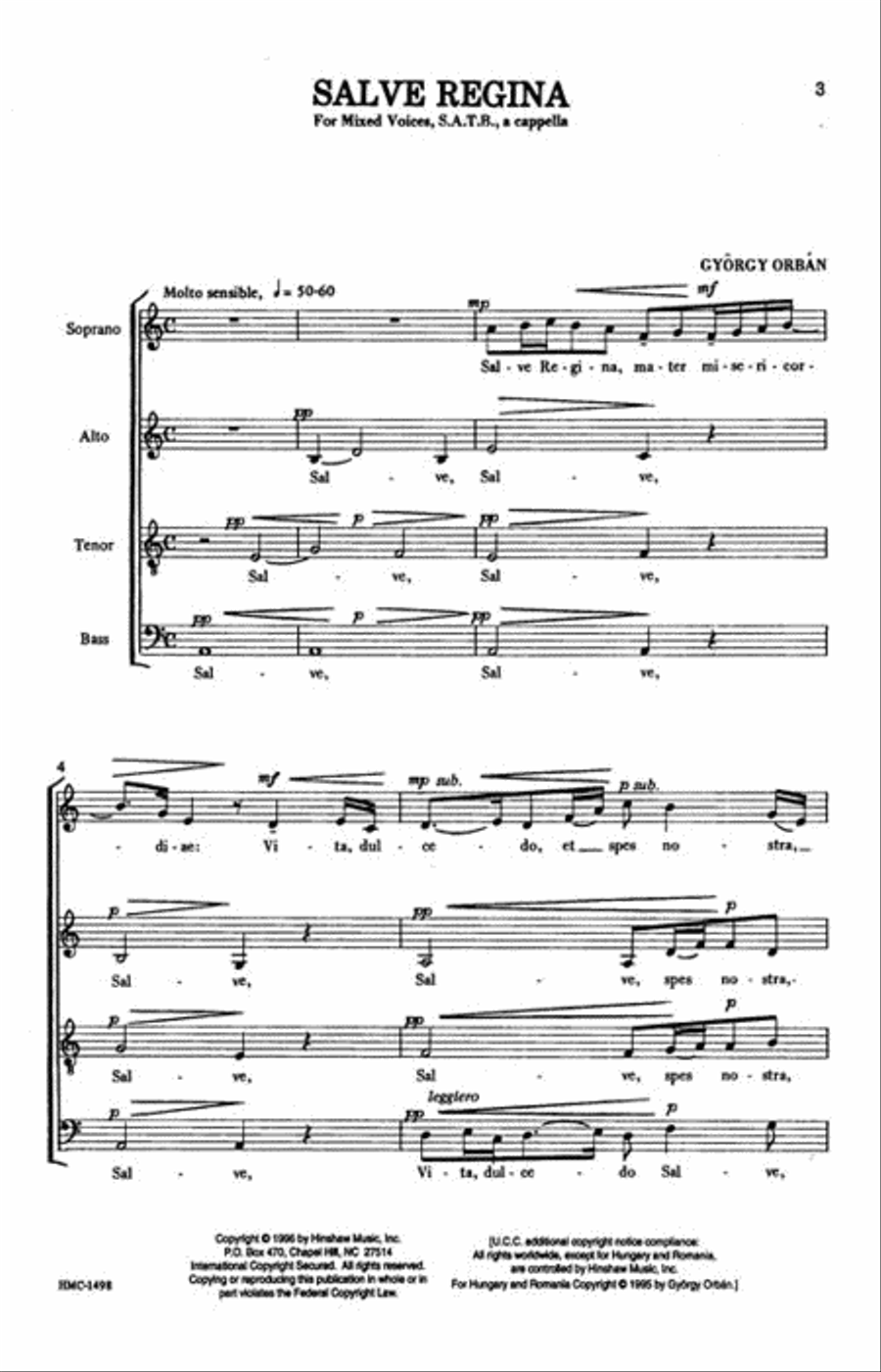 Salve Regina Salve Regina 4-Part scores gallery preview page 2