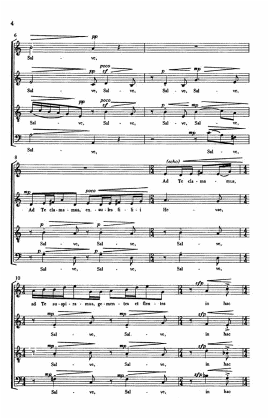 Salve Regina Salve Regina 4-Part scores gallery preview page 3
