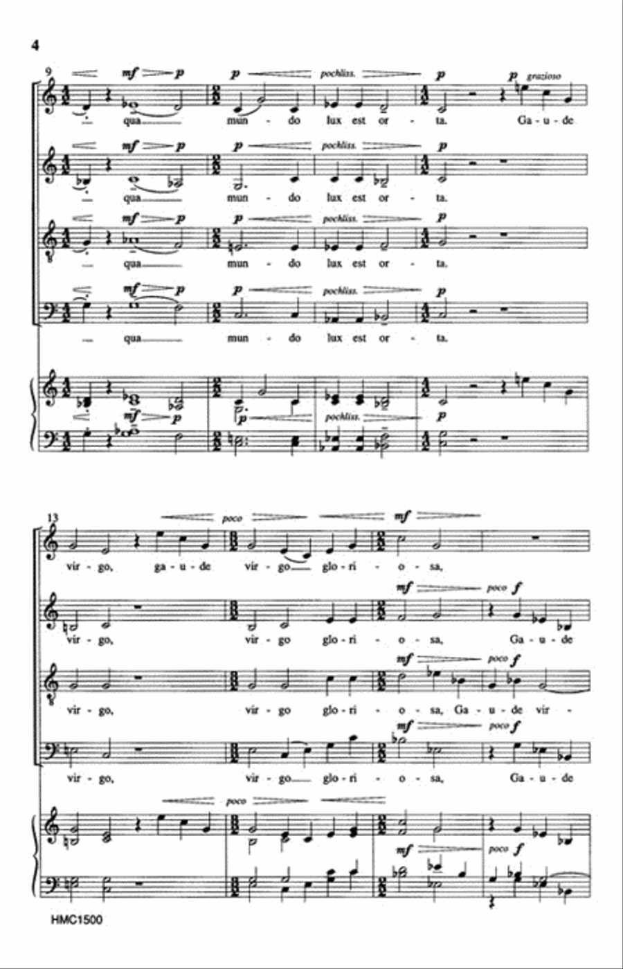 Ave Regina Ave Regina 4-Part scores gallery preview page 3