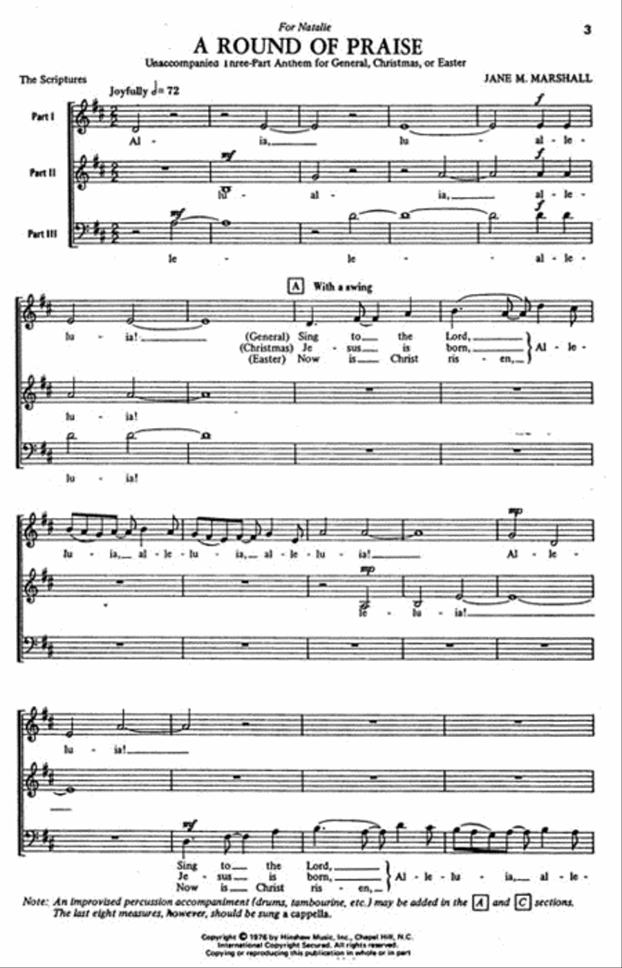 A Round Of Praise A Round Of Praise Choir scores gallery preview page 2