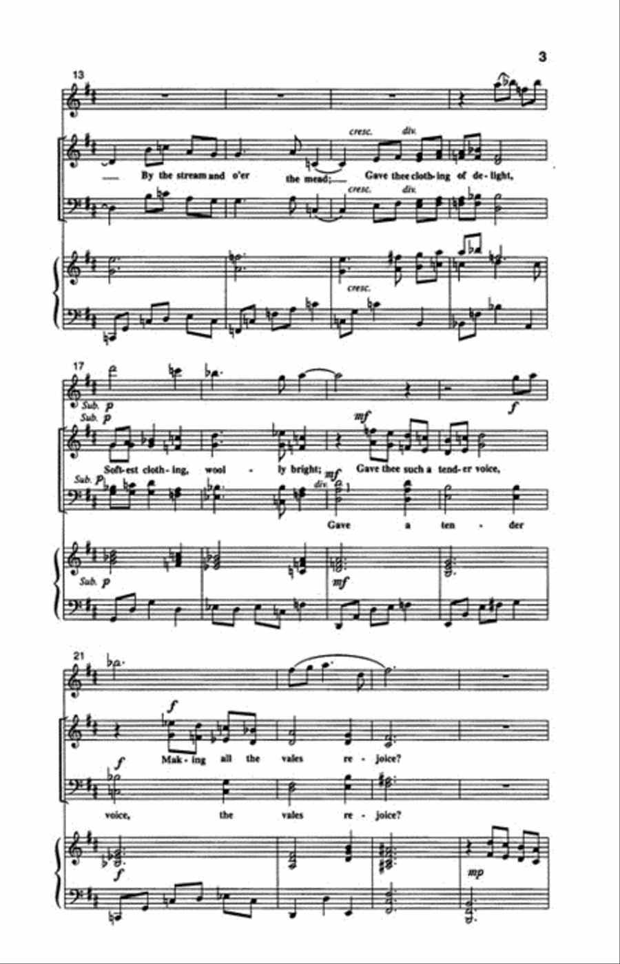 The Lamb The Lamb 4-Part scores gallery preview page 3