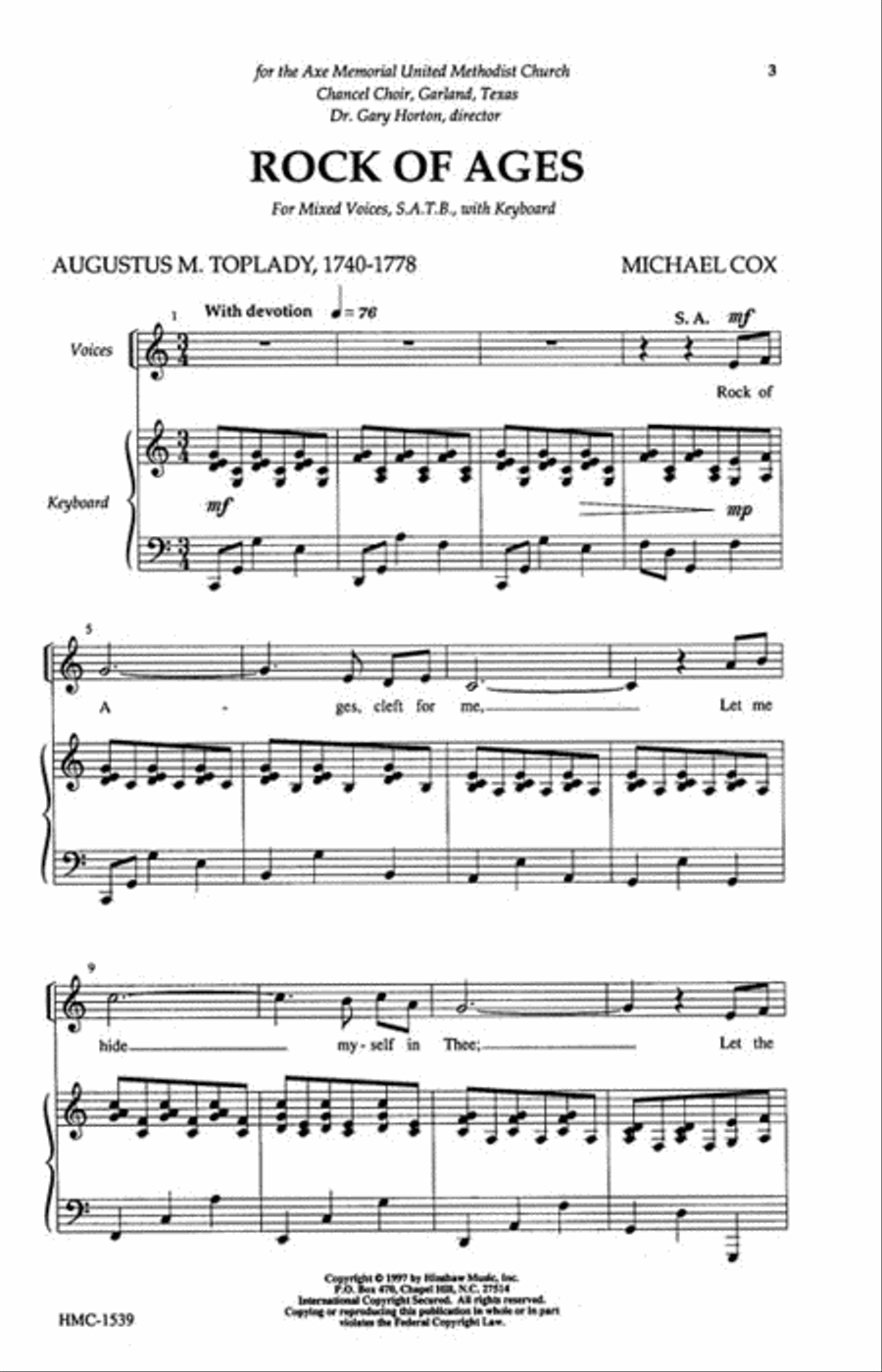 Rock of Ages Rock of Ages 4-Part scores gallery preview page 2