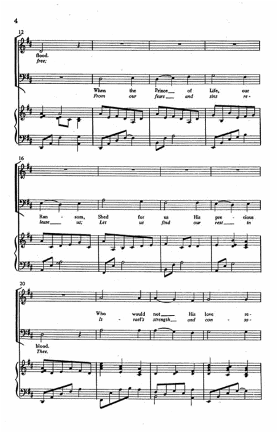Unending Love Unending Love 4-Part scores gallery preview page 3