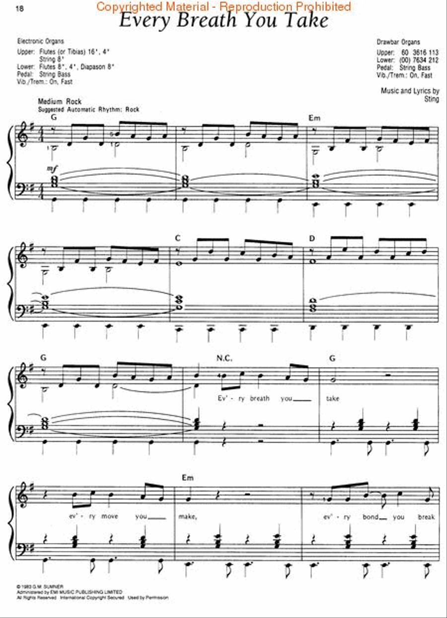 Pop Classics Organ scores gallery preview page 2