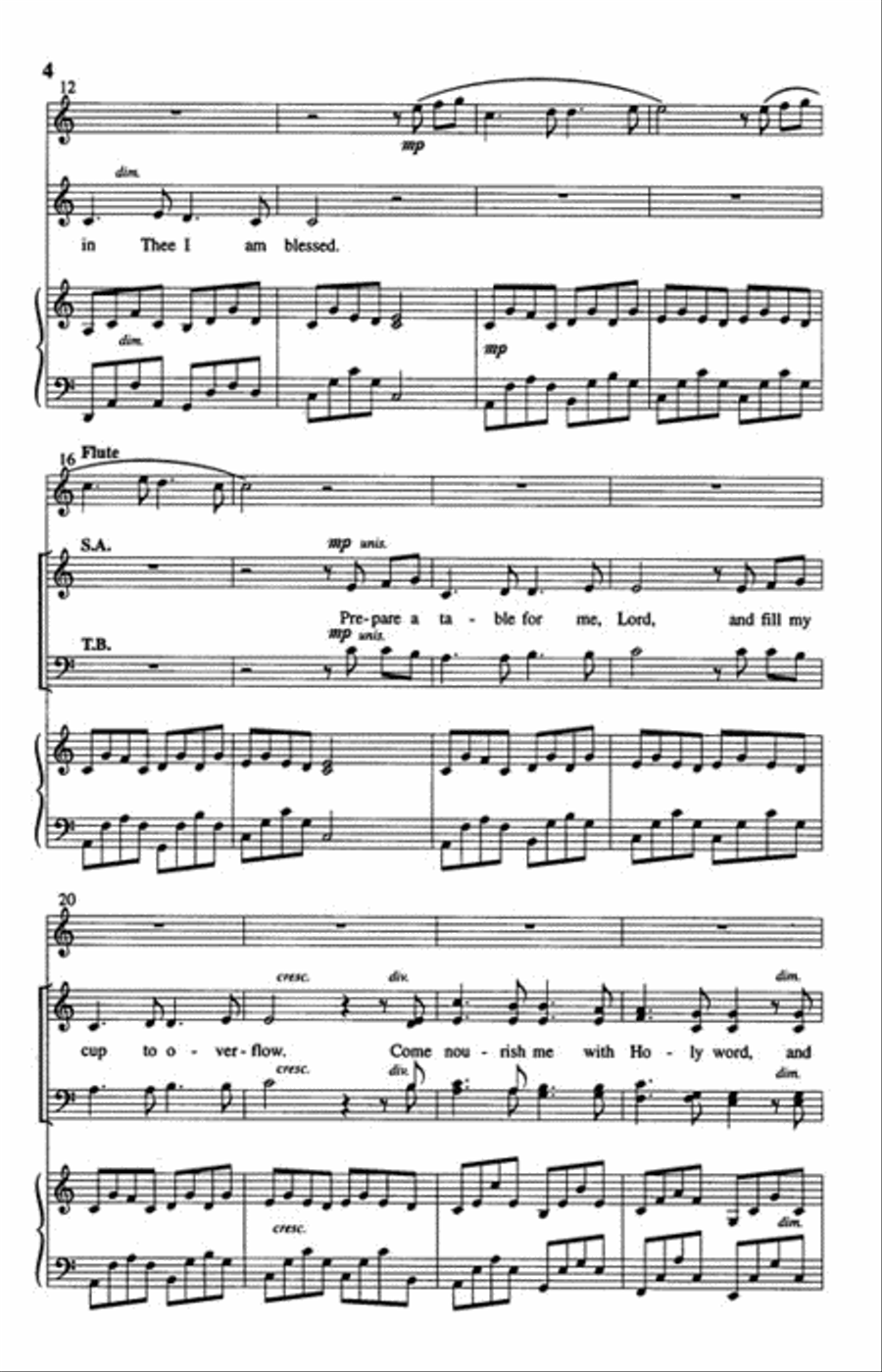 Psalm 23 Psalm 23 4-Part scores gallery preview page 3