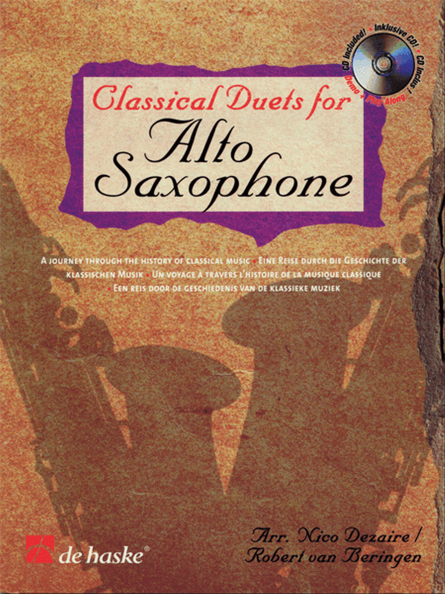 Classical Duets for Alto Saxophone by Nico Dezaire Woodwind Duet - Sheet Music