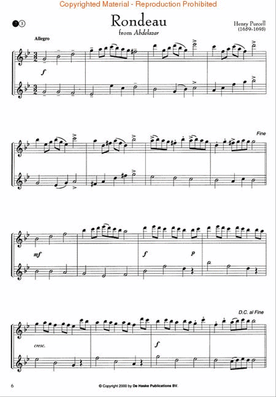 Classical Duets for Flute Woodwind Duet scores gallery preview page 2