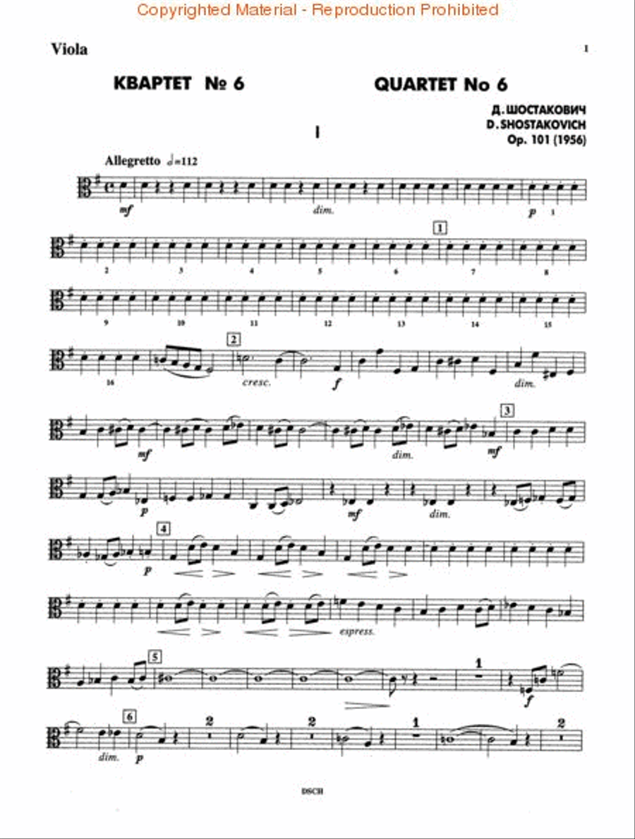 String Quartet No. 6, Op. 101 String Quartet scores gallery preview page 2