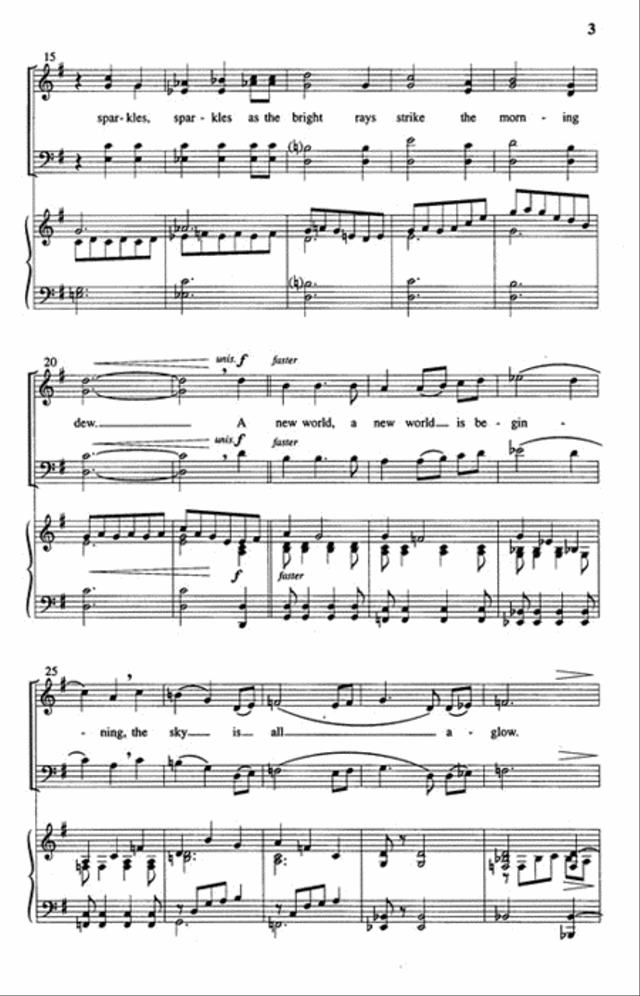 A New Day, A New World A New Day, A New World 4-Part scores gallery preview page 3