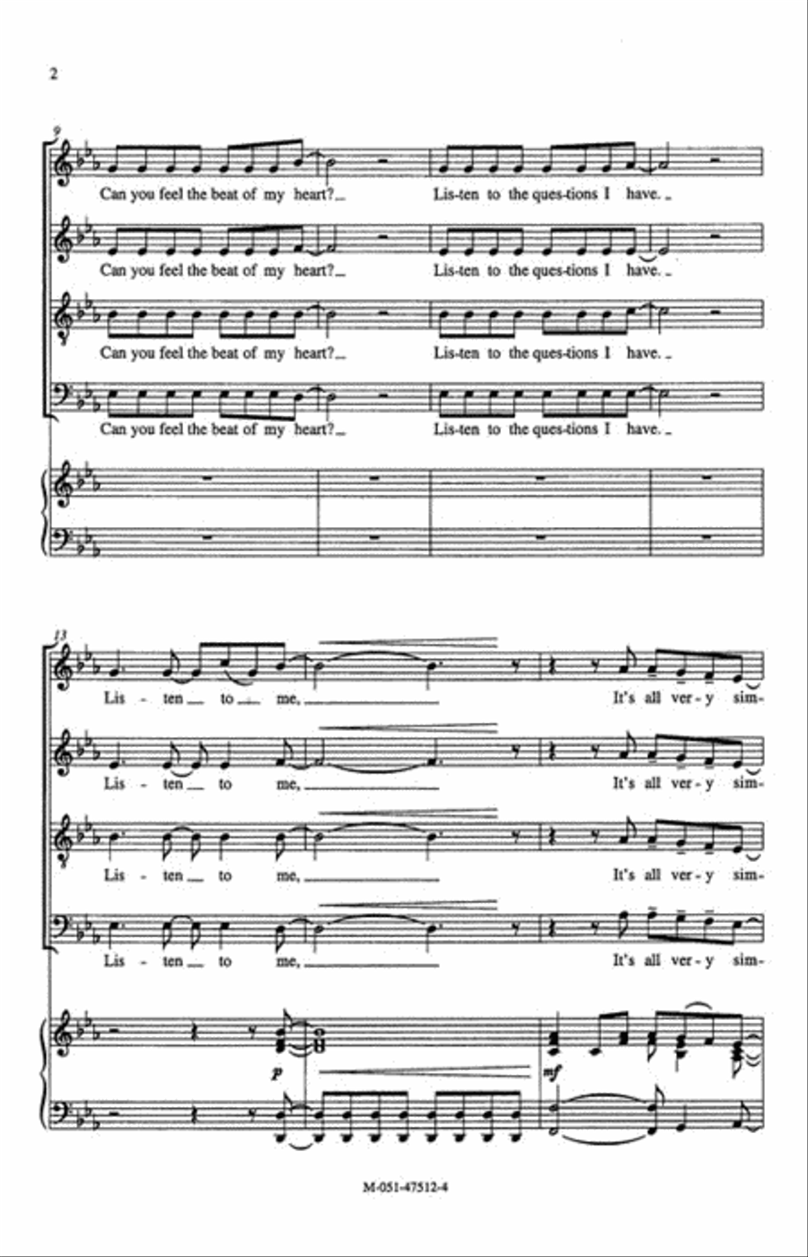 Give Us Hope 4-Part scores gallery preview page 3