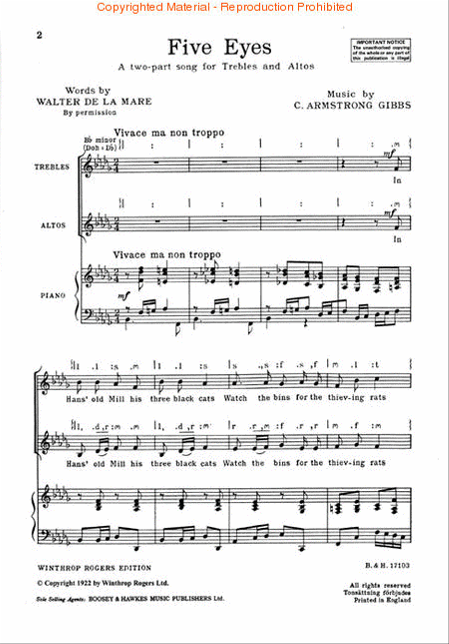Five Eyes Five Eyes 2-Part scores gallery preview page 2