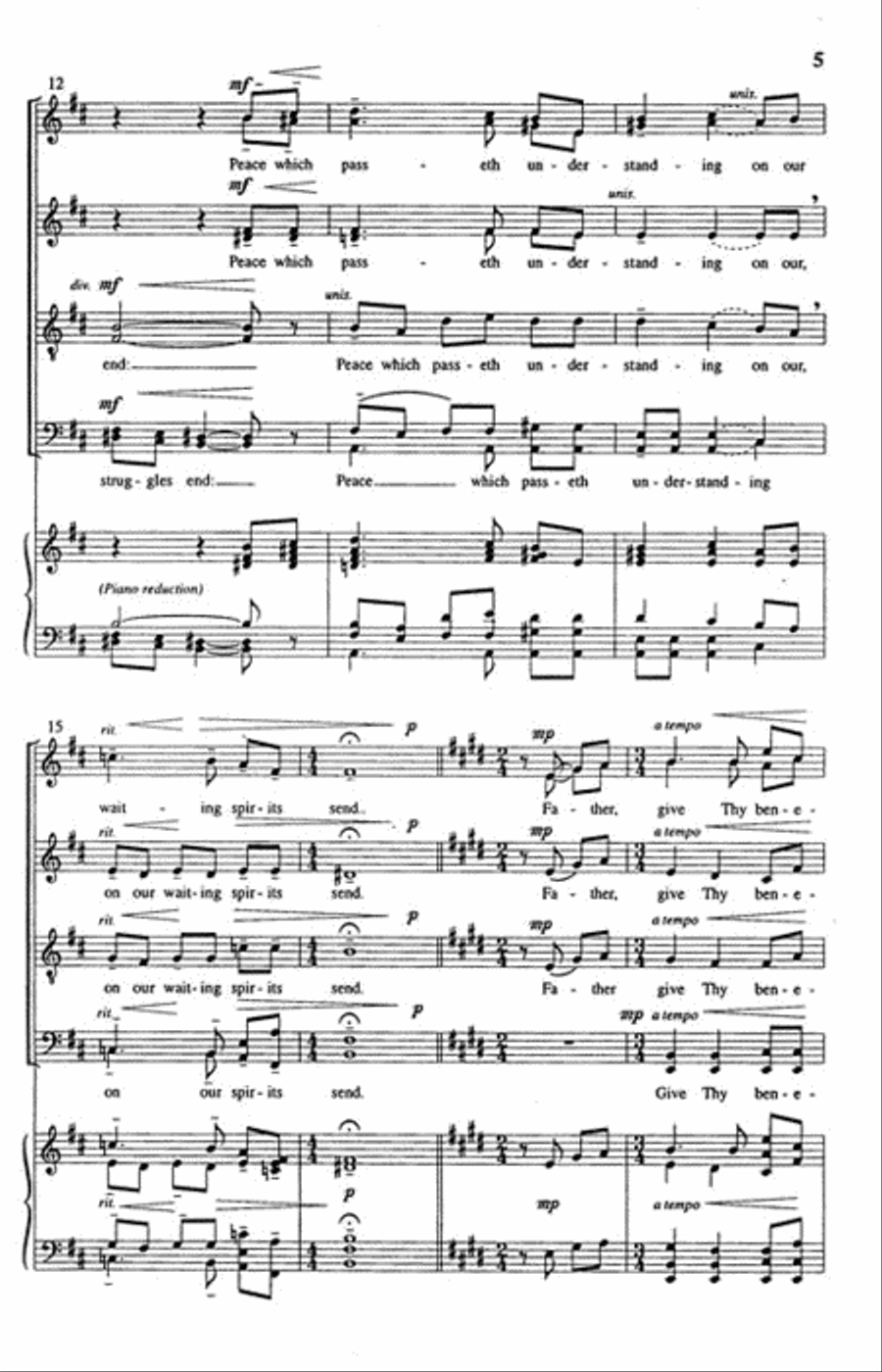 Father, Give Thy Benediction 4-Part scores gallery preview page 3