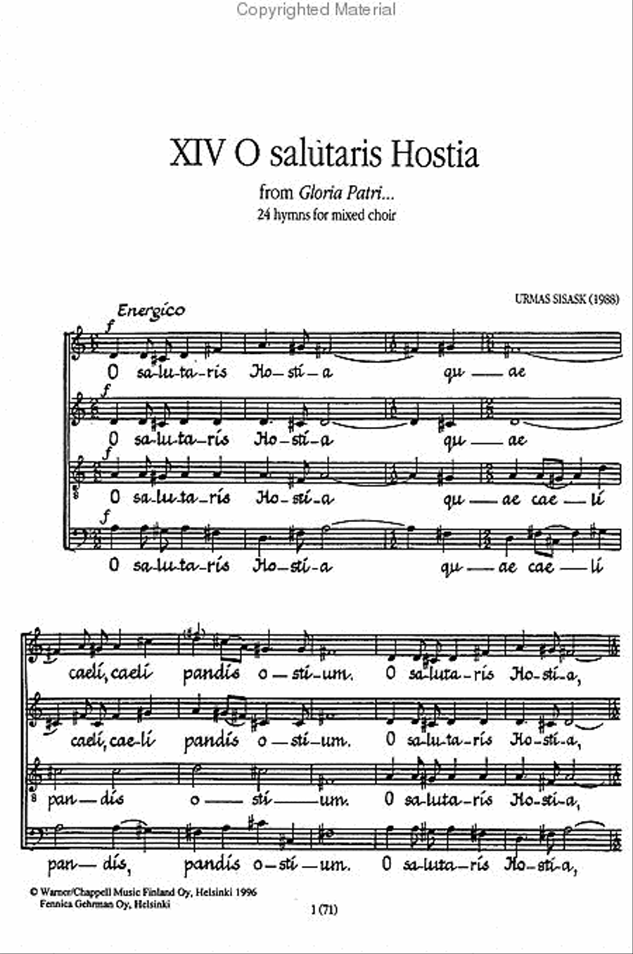 Gloria Patri 4-Part scores gallery preview page 5