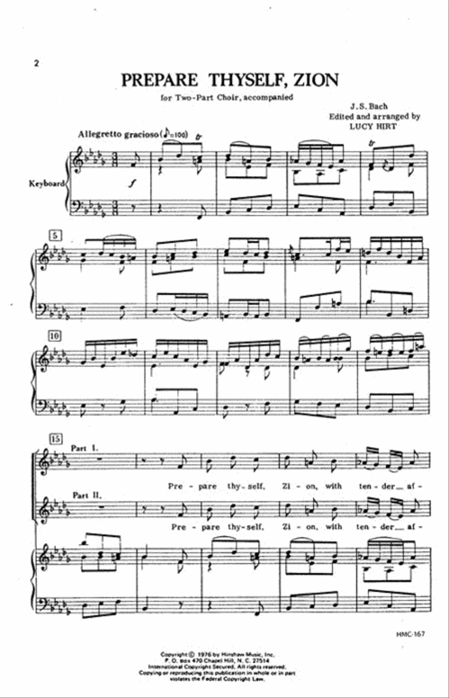 Prepare Thyself, Zion Prepare Thyself, Zion Choir scores gallery preview page 2