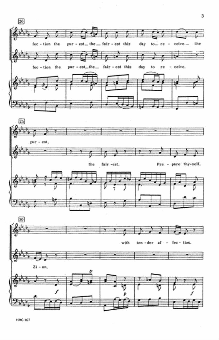 Prepare Thyself, Zion Prepare Thyself, Zion Choir scores gallery preview page 3