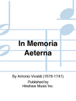 In Memoria Aeterna