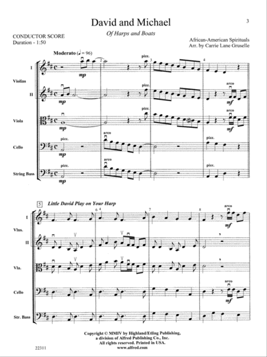David and Michael String Orchestra scores gallery preview page 2