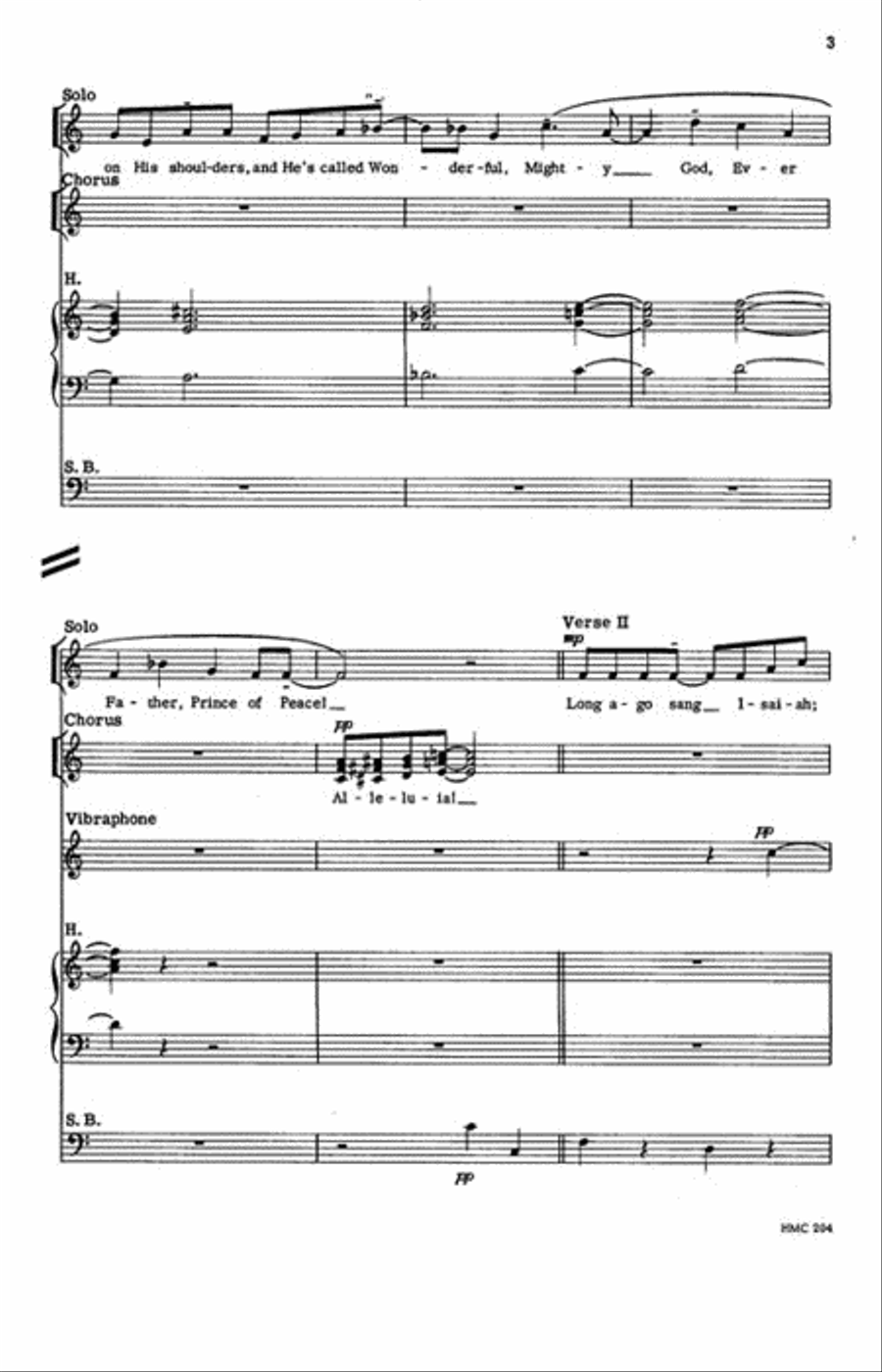 For Us a Child Is Born For Us a Child Is Born 4-Part scores gallery preview page 3