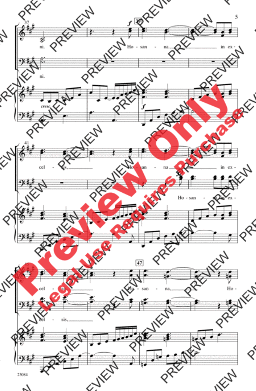Benedictus Benedictus 4-Part scores gallery preview page 5