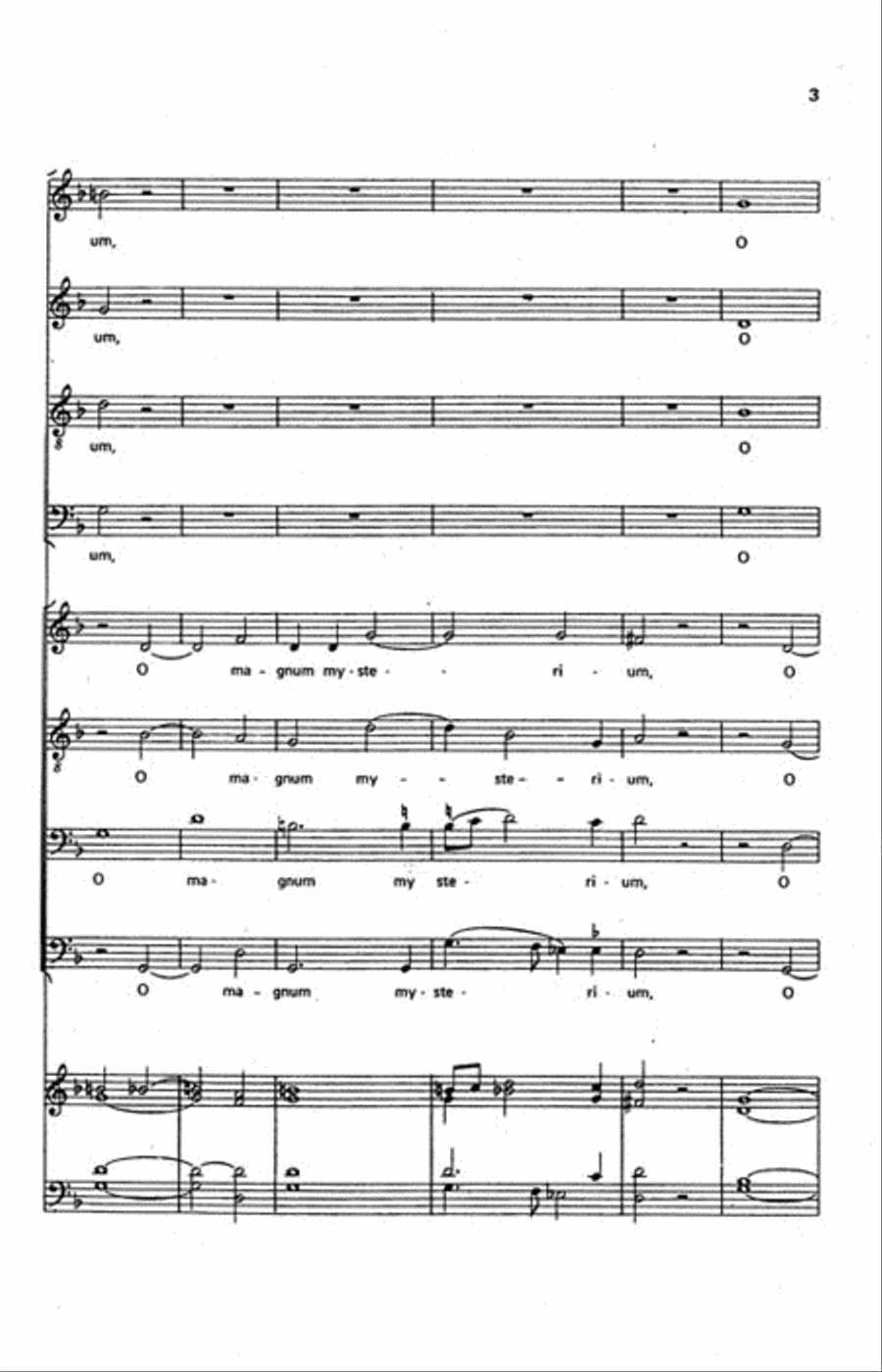O Magnum Mysterium O Magnum Mysterium Choir scores gallery preview page 3