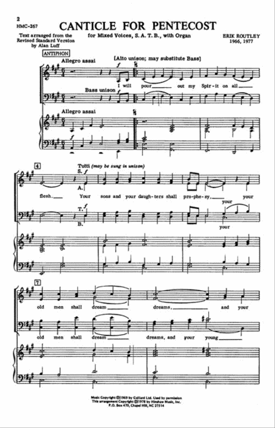 Two For Pentecost Two For Pentecost 4-Part scores gallery preview page 3