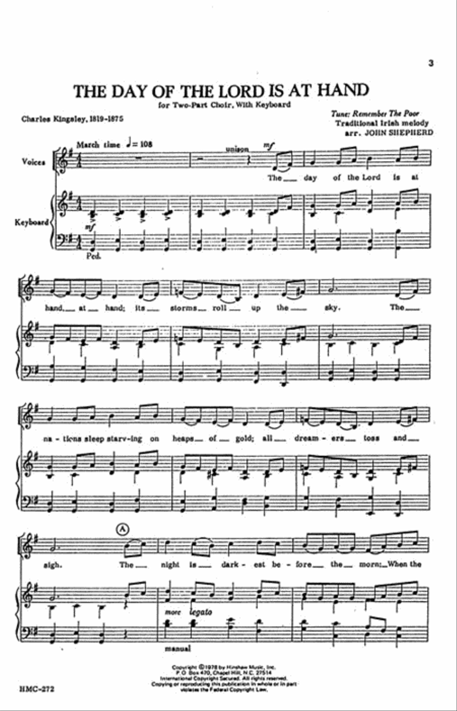 The Day Of The Lord Is At Hand Choir scores gallery preview page 2