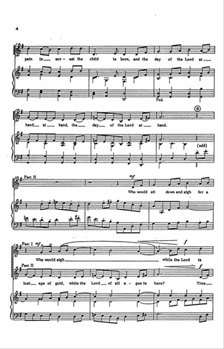 The Day Of The Lord Is At Hand Choir scores gallery preview page 3