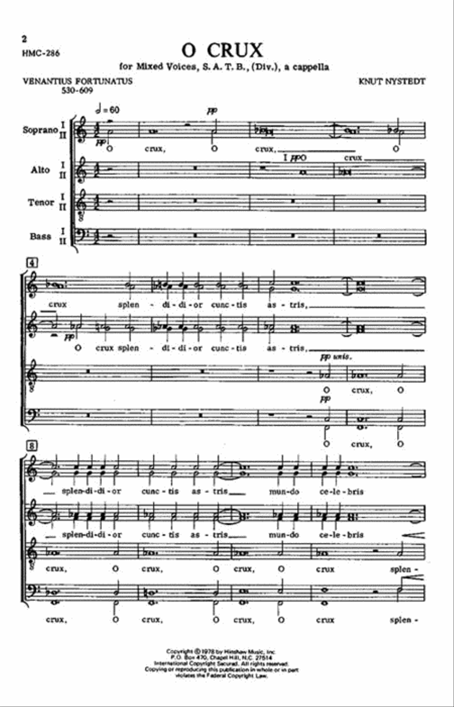 O Crux O Crux Choir scores gallery preview page 2