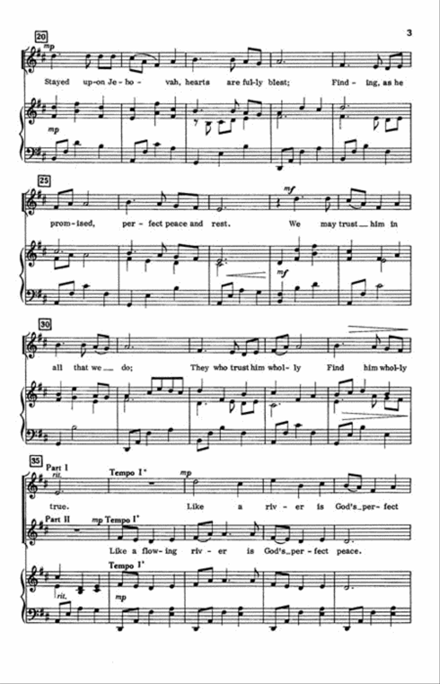 Like A Flowing River Like A Flowing River Choir scores gallery preview page 3