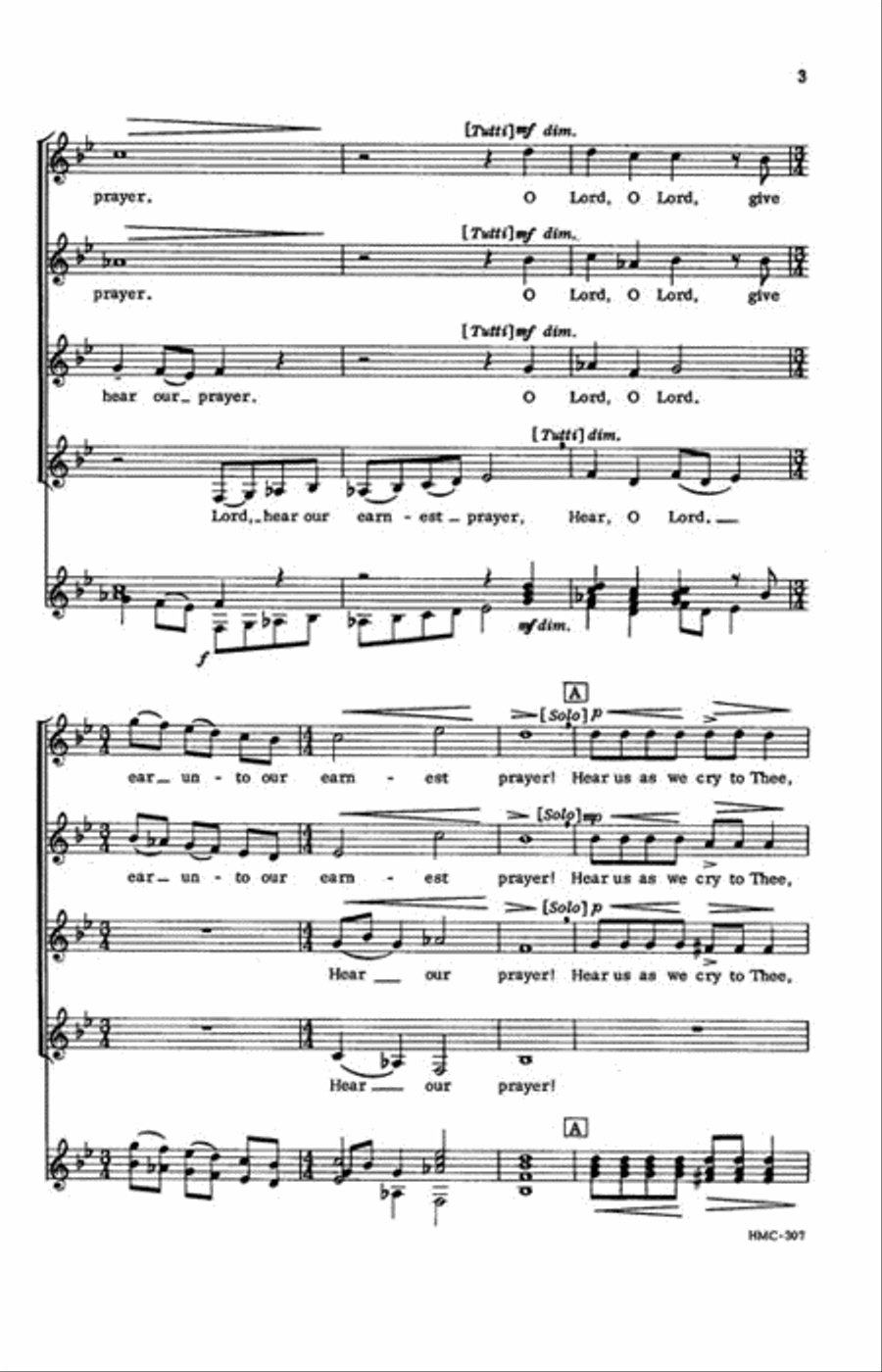 Lord, Give Ear Lord, Give Ear Choir scores gallery preview page 3
