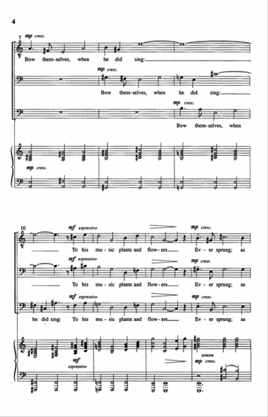 Orpheus with His Lute Orpheus with His Lute 3-Part scores gallery preview page 3