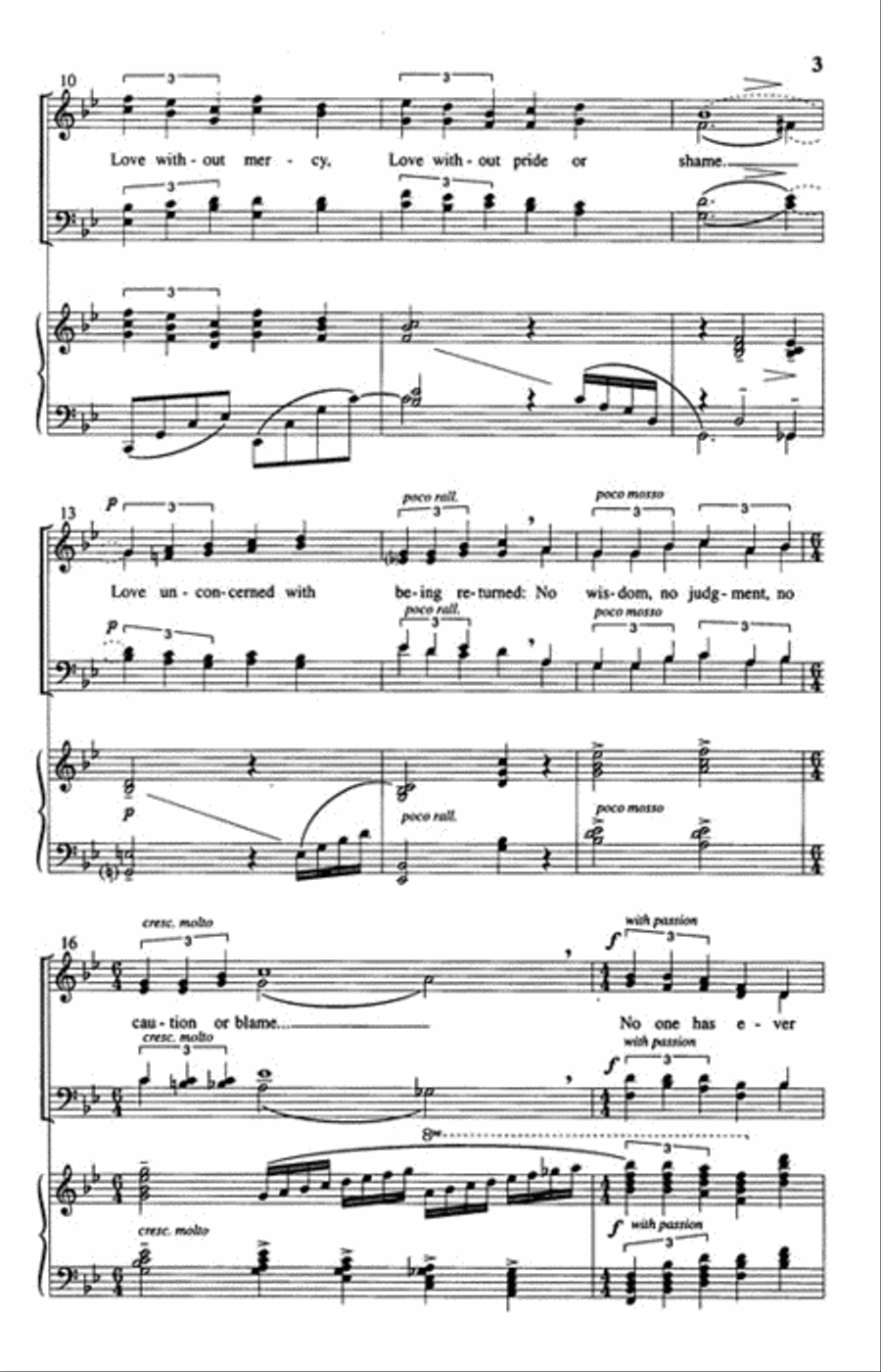 No One Has Ever Loved Me No One Has Ever Loved Me 4-Part scores gallery preview page 3