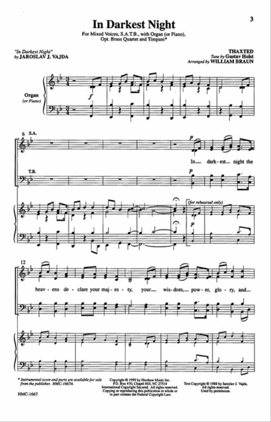In Darkest Night In Darkest Night 4-Part scores gallery preview page 2
