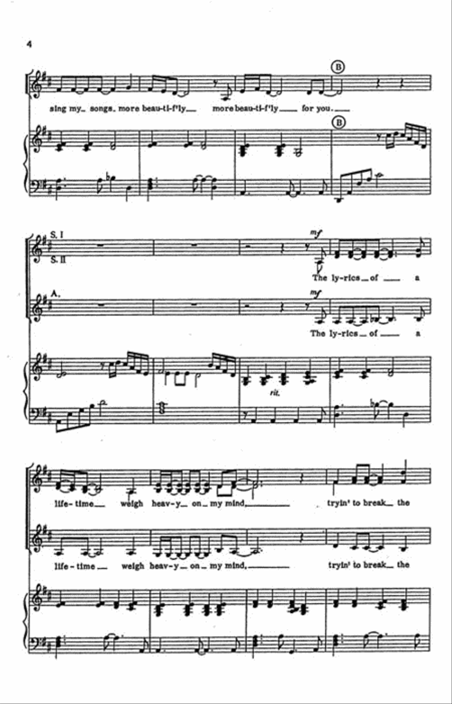 Love Songs Are More Beautiful SSA scores gallery preview page 3