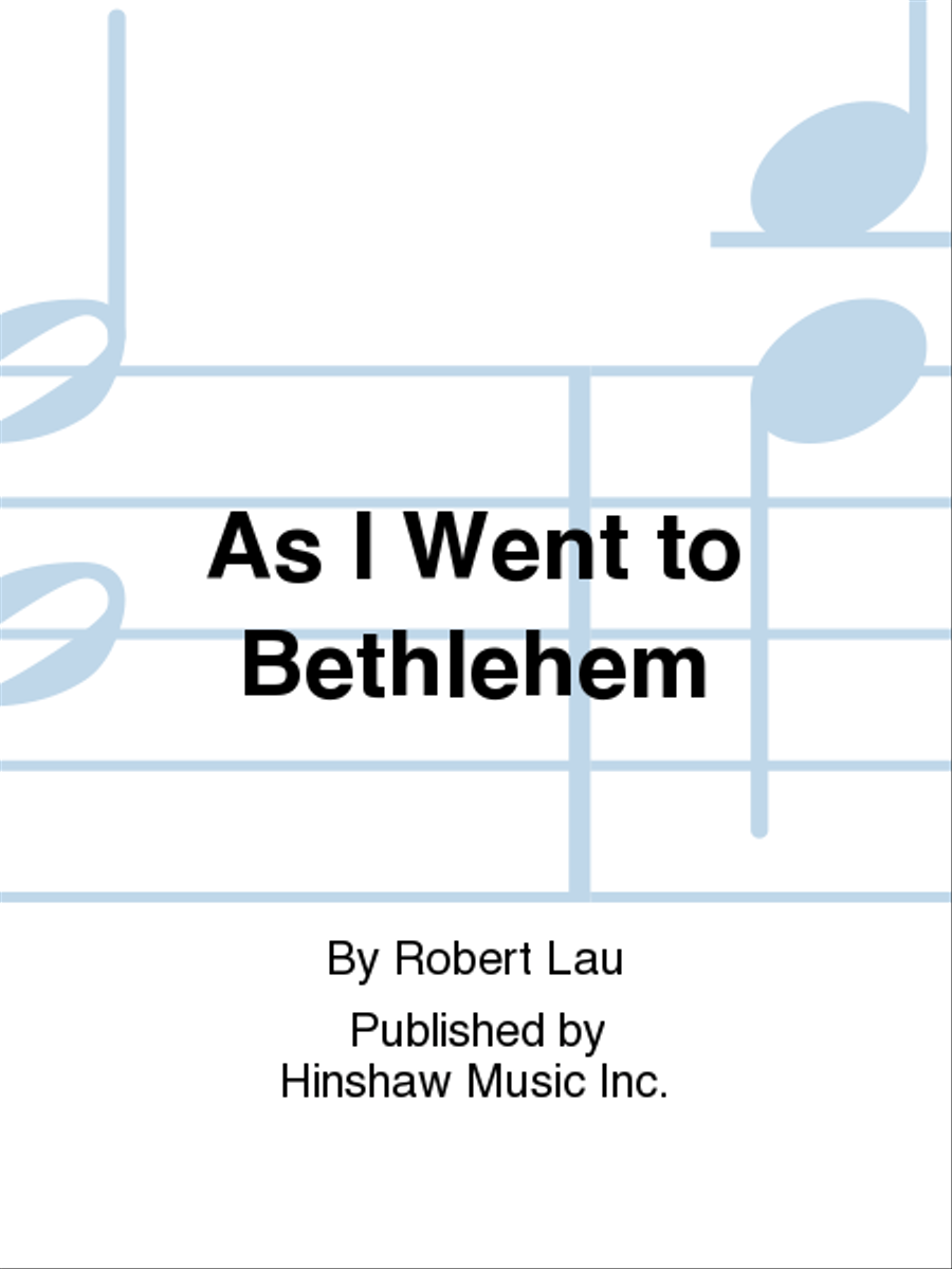 As I Went To Bethlehem 4-Part scores gallery preview page 1
