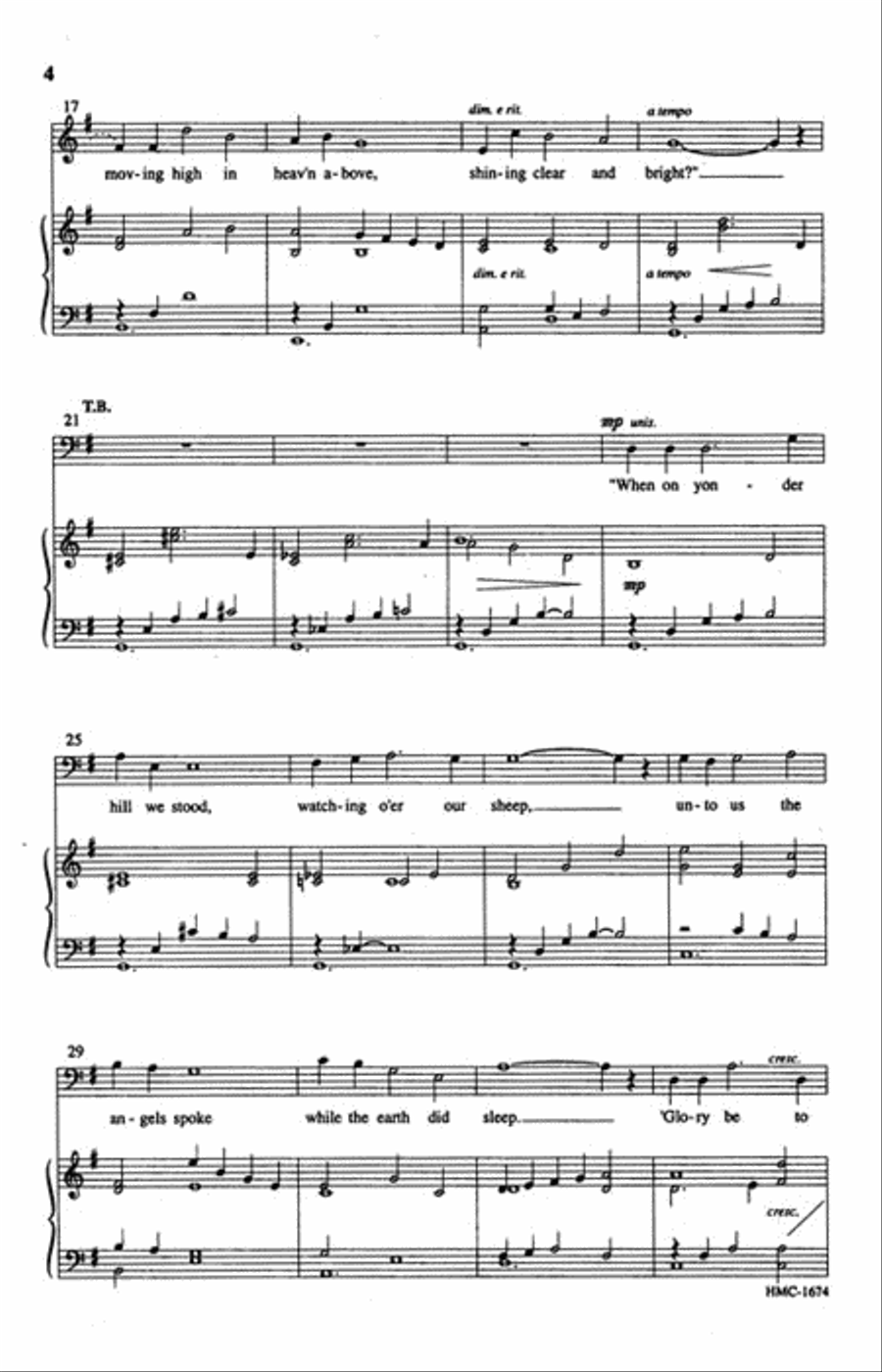 As I Went To Bethlehem 4-Part scores gallery preview page 3