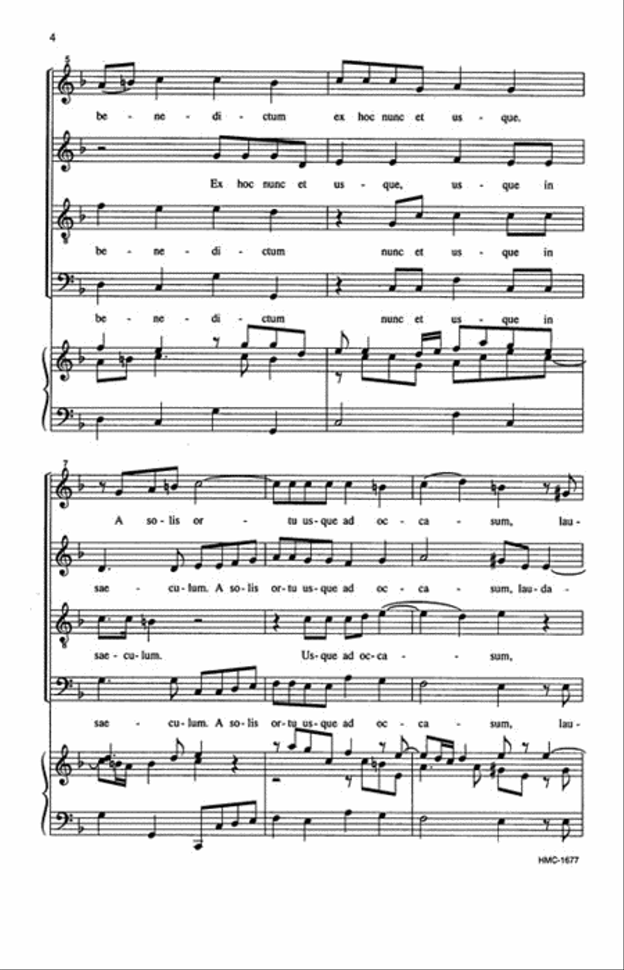 Laudate Pueri by Giacomo Puccini 4-Part - Sheet Music page 3