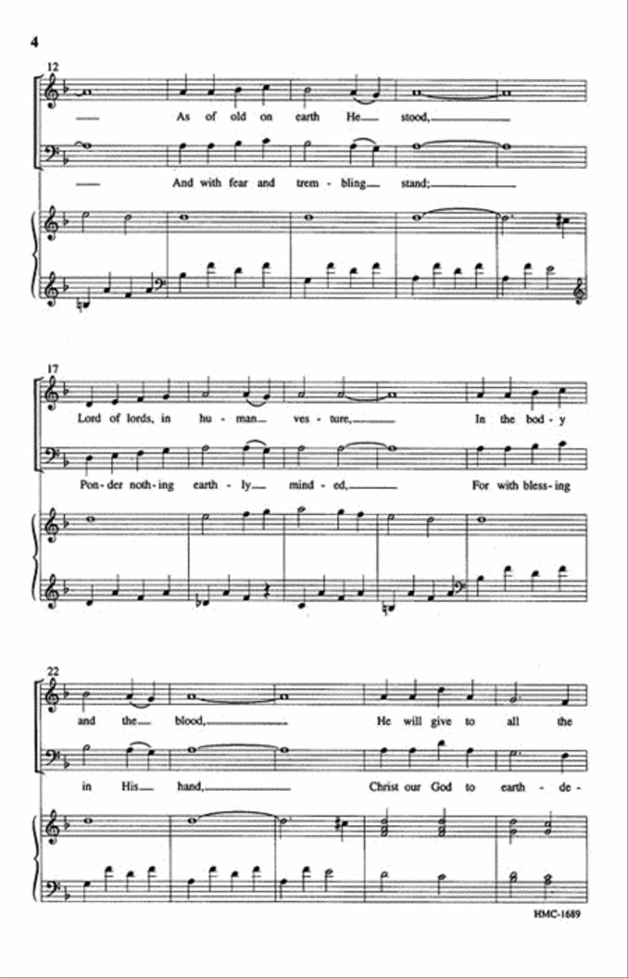 Let All Mortal Flesh Keep Silence 4-Part scores gallery preview page 3