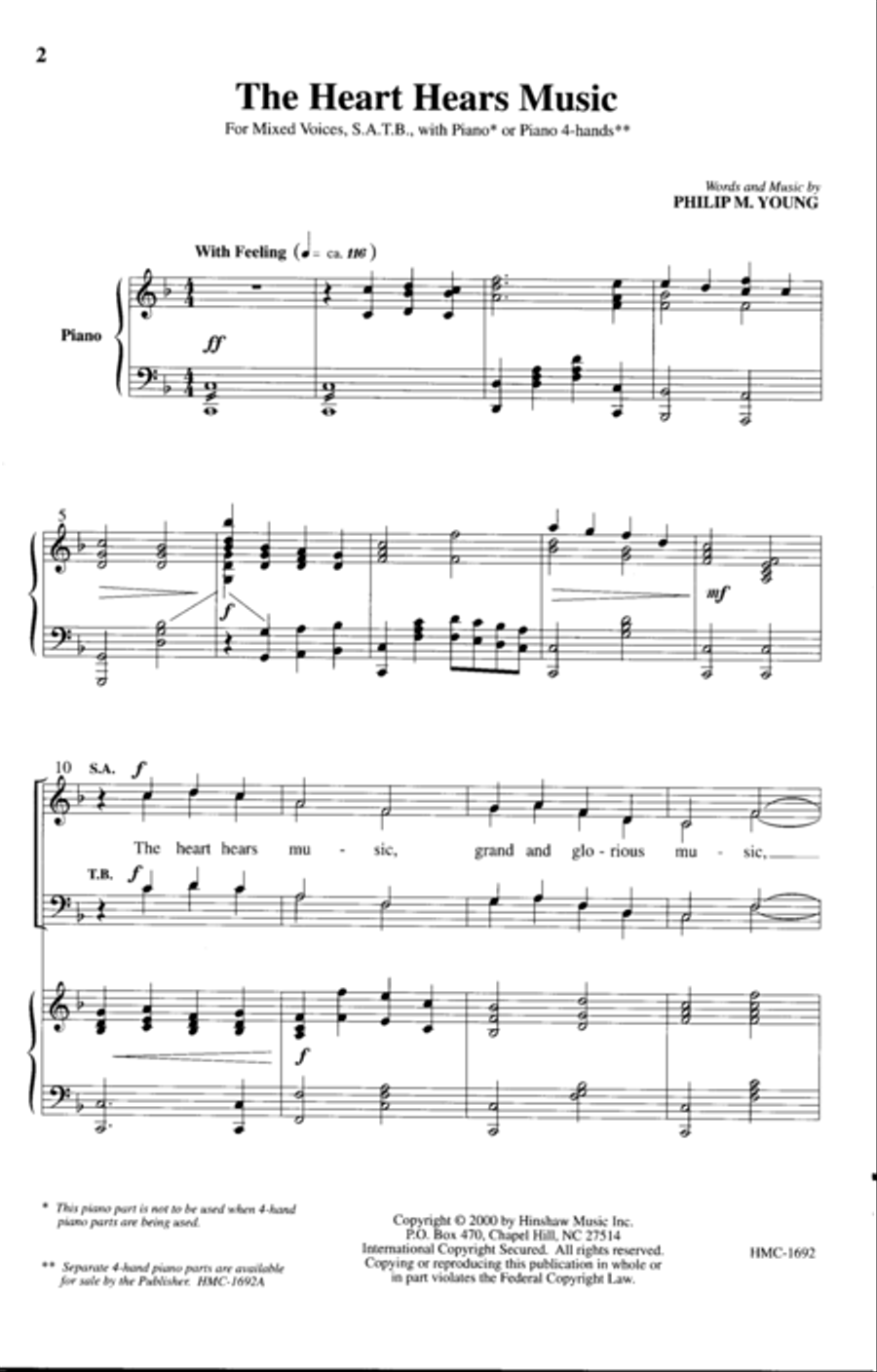 The Heart Hears Music Choir scores gallery preview page 2