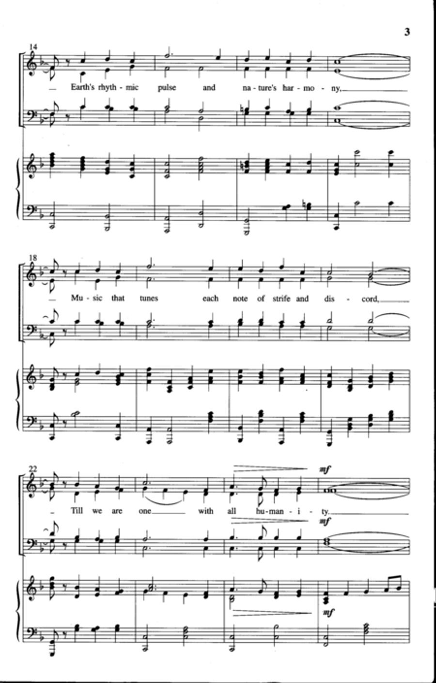 The Heart Hears Music Choir scores gallery preview page 3