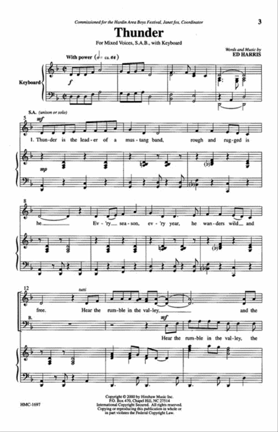 Thunder Thunder 3-Part scores gallery preview page 2