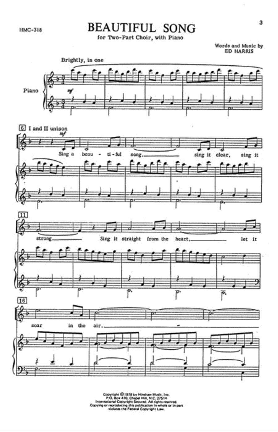 Beautiful Song Choir scores gallery preview page 2