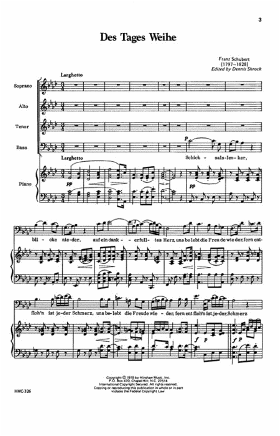 Des Tages Weihe Des Tages Weihe 4-Part scores gallery preview page 2
