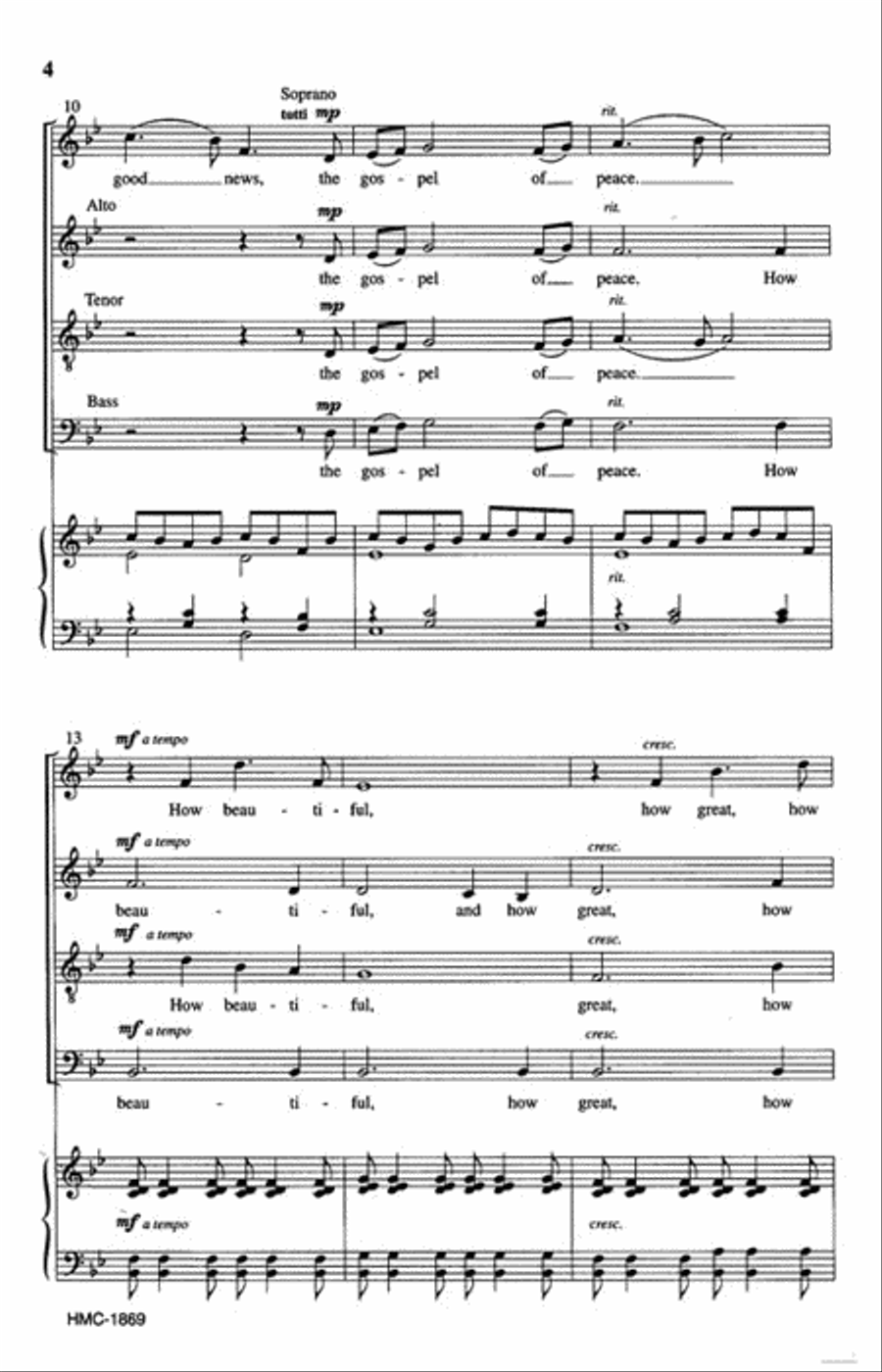 How Blessed, How Beautiful 4-Part scores gallery preview page 3