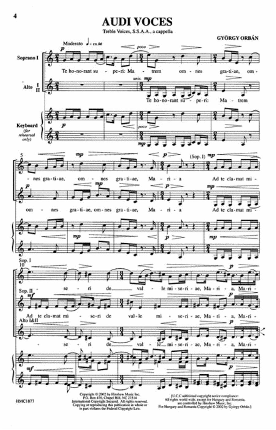 Audi Voces Audi Voces SSAA scores gallery preview page 2