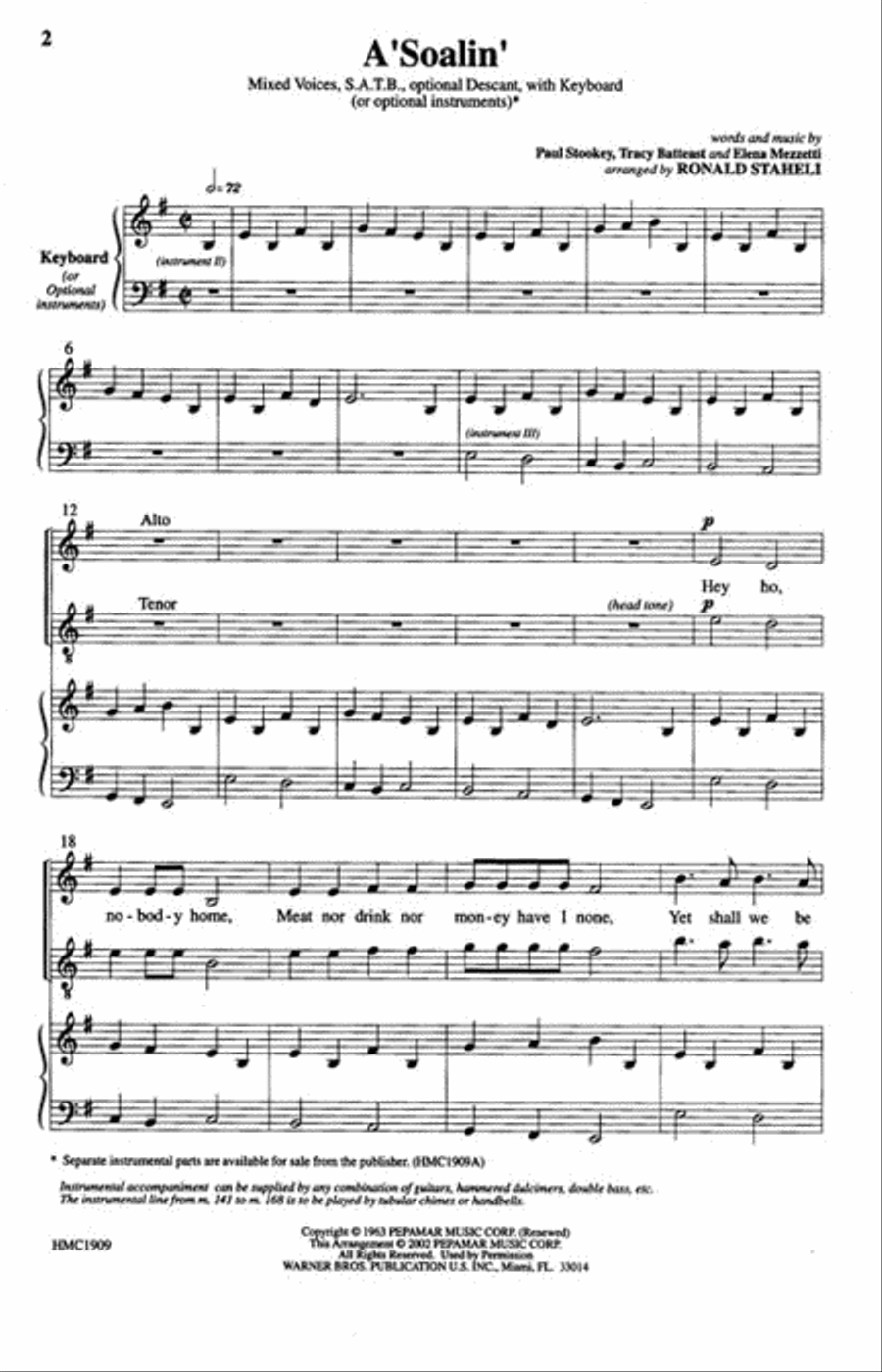 A'soalin A'soalin Choir scores gallery preview page 2