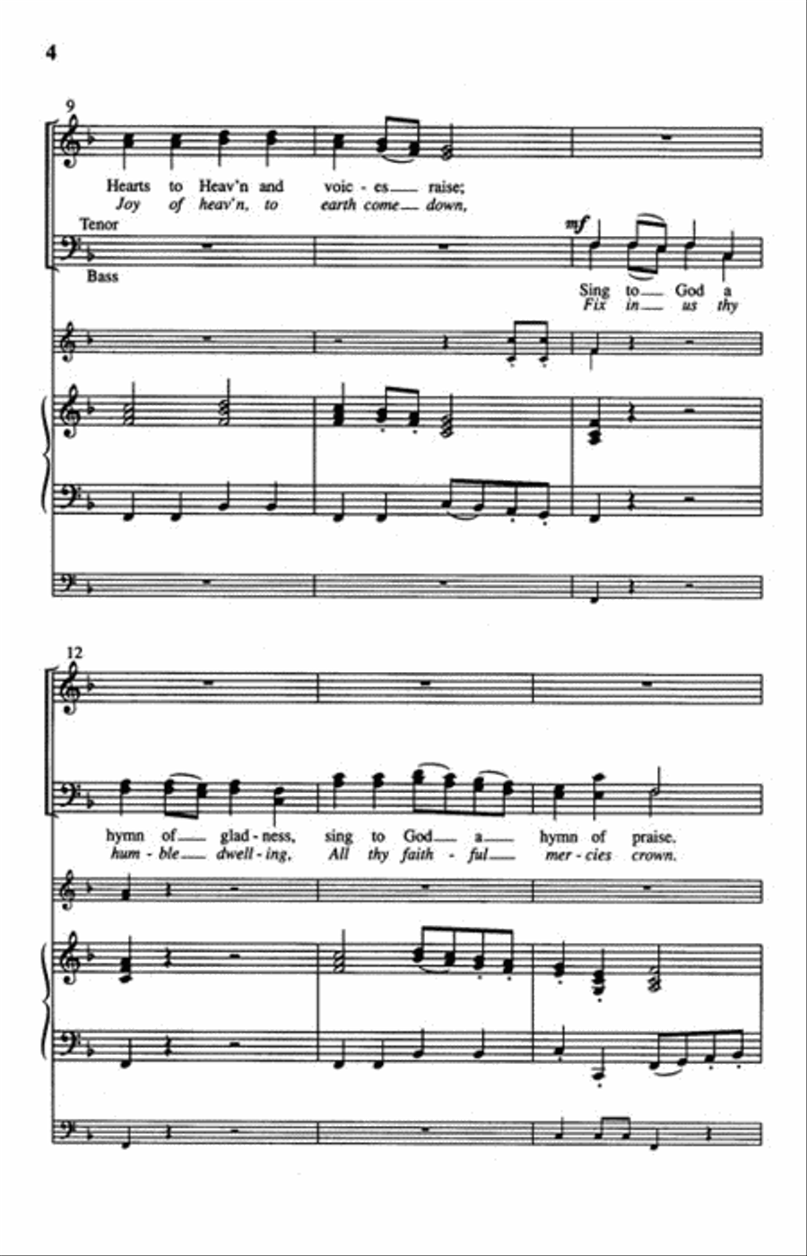 Alleluia! Alleluia! Hearts To Heaven 4-Part scores gallery preview page 3